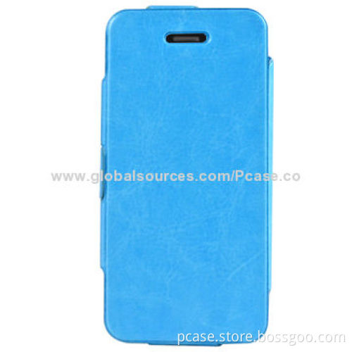 Premium Kickstand Leather Case for iPhone 5C, Made of High-quality PU Leather